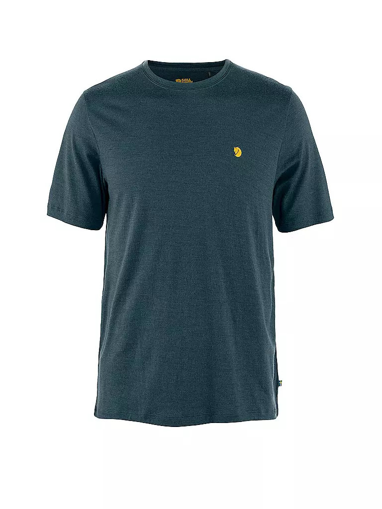 FJÄLLRÄVEN | Camiseta de hombre Bergtagen Merino 190 | Azul oscuro