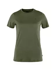 FJÄLLRÄVEN | Camiseta de mujer Abisko Wool SS W | Oliva