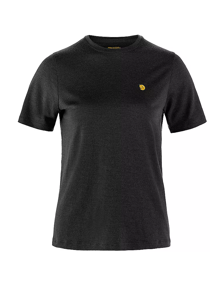 FJÄLLRÄVEN | Camiseta de mujer Bergtagen Merino 190 | Negro