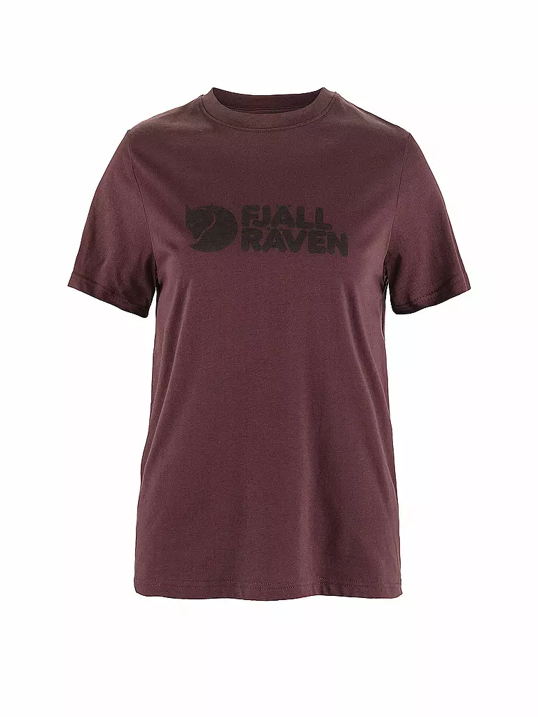 FJÄLLRÄVEN | Camiseta funcional con logo para mujer | Rojo oscuro