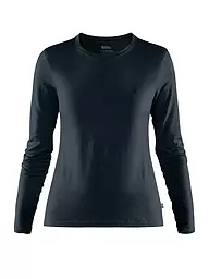 FJÄLLRÄVEN | Damen Funktionsshirt Abisko Wool | Azul oscuro