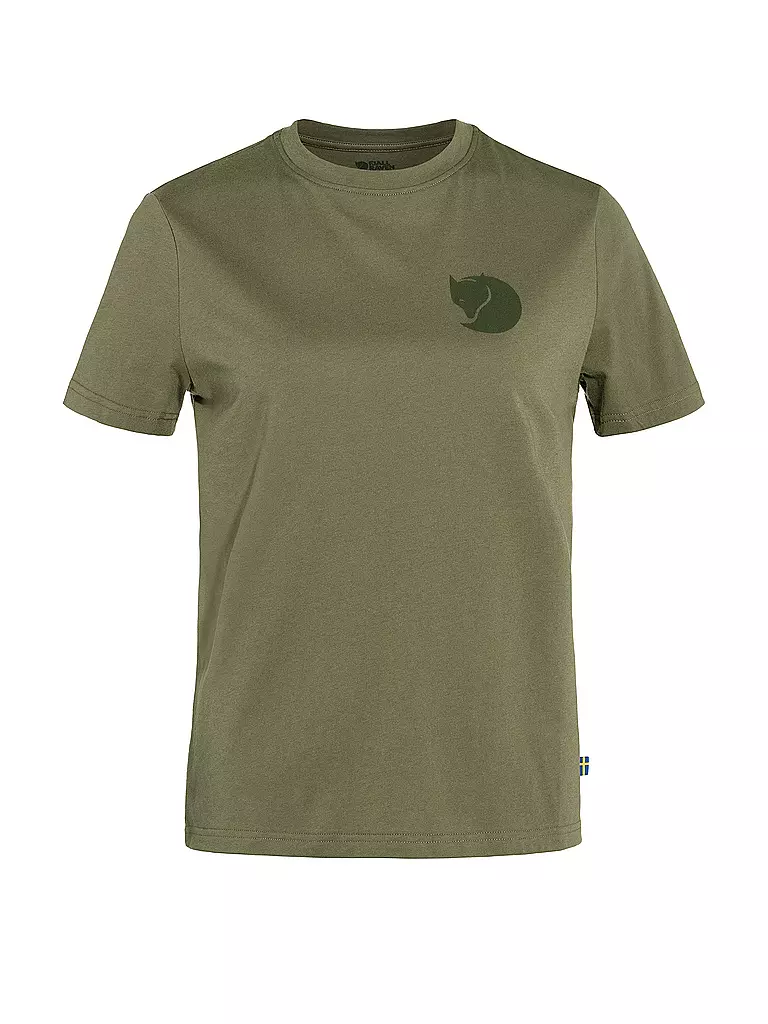 FJÄLLRÄVEN | Camiseta funcional de mujer Fox Boxy Logo | Cobre
