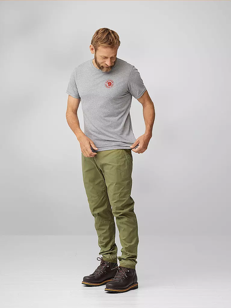 FJÄLLRÄVEN | Camiseta funcional para hombre con logo 1960 | Gris claro