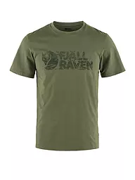 FJÄLLRÄVEN | Camiseta funcional para hombre Lush Logo | Oliva