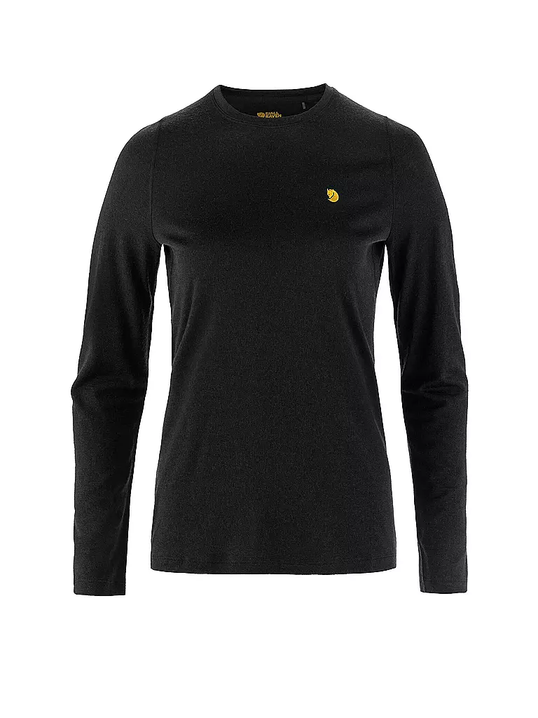 FJÄLLRÄVEN | Camiseta interior de mujer Bergtagen Merino 190 | Negro