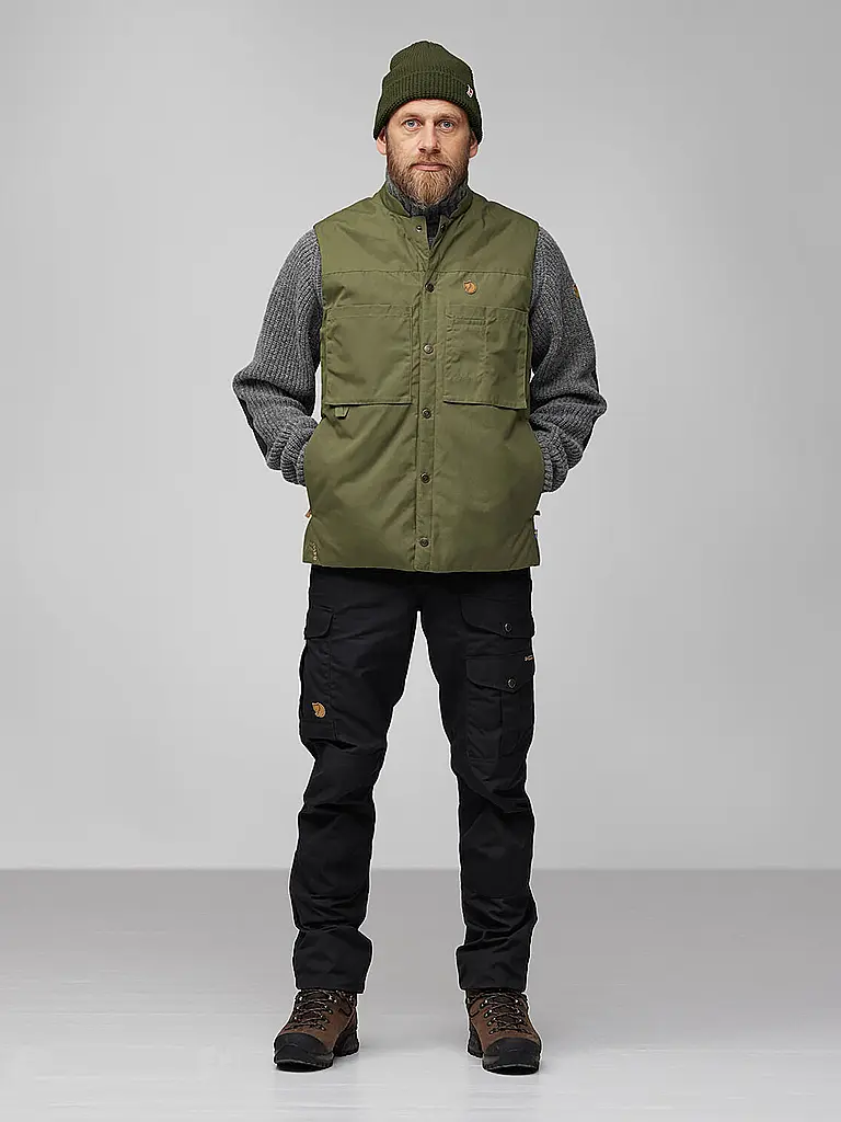FJÄLLRÄVEN | Chaleco de hombre Singi Padded G1000 | Oliva
