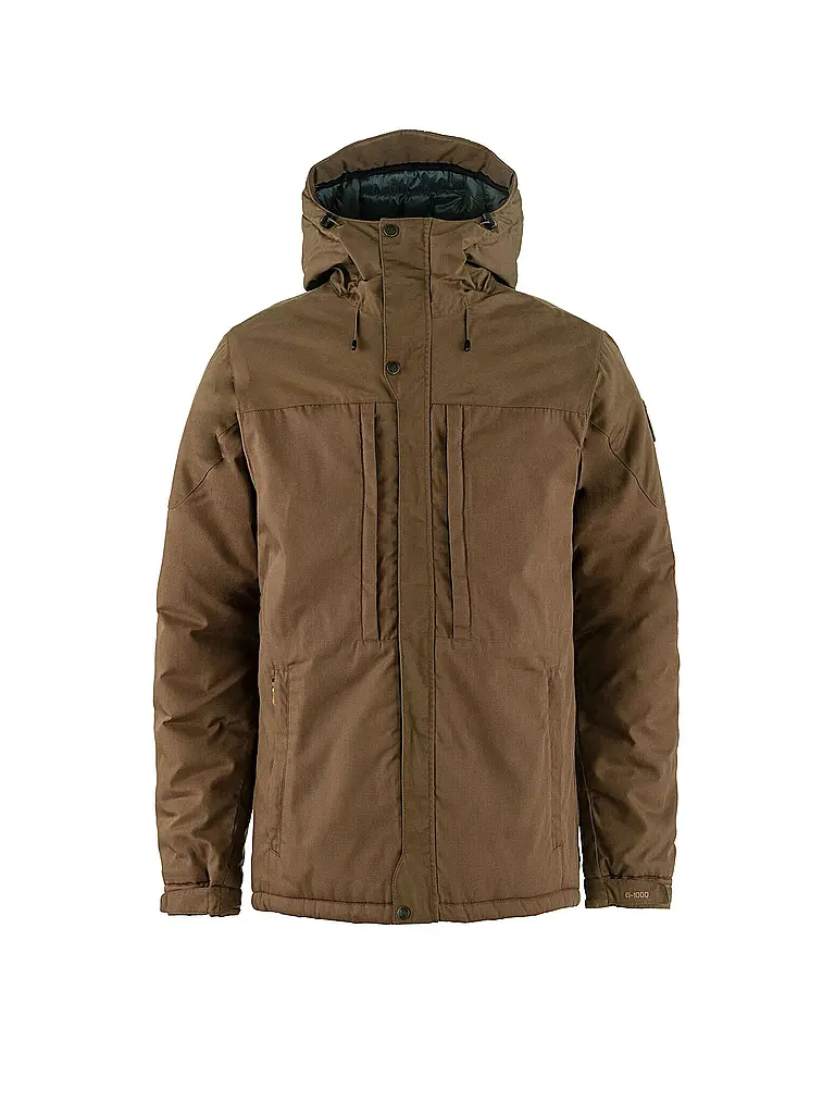 FJÄLLRÄVEN | Chaqueta de invierno acolchada Skogsö para hombre | Marrón
