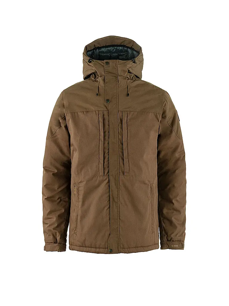 FJÄLLRÄVEN | Chaqueta de invierno acolchada Skogsö para hombre | Marrón