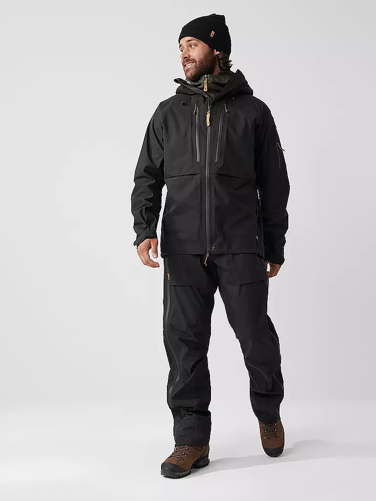 FJÄLLRÄVEN | Chaqueta de senderismo para hombre Keb Eco Shell 3L con capucha | Negro