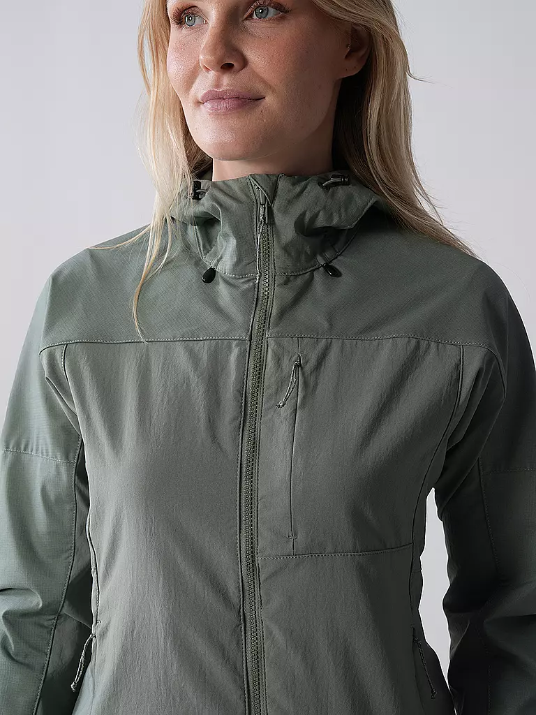 FJÄLLRÄVEN | Chaqueta de senderismo para mujer Abisko Midsummer | Verde claro