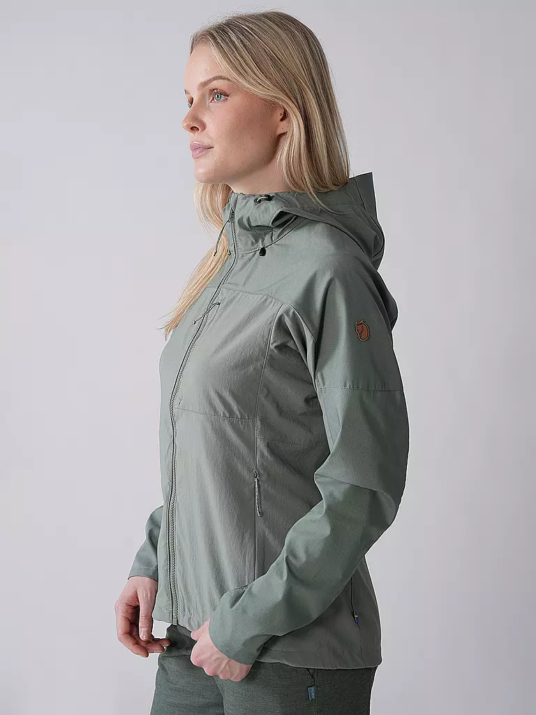 FJÄLLRÄVEN | Chaqueta de senderismo para mujer Abisko Midsummer | Verde claro