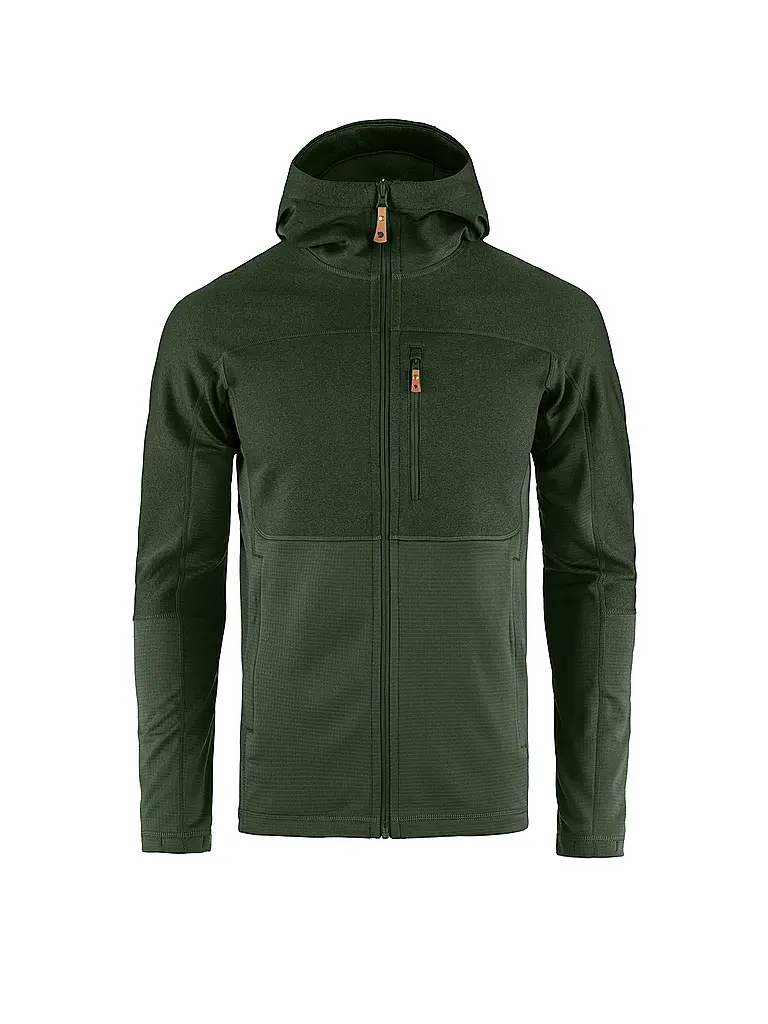 FJÄLLRÄVEN | Chaqueta polar Abisko Trail para hombre | Verde oscuro