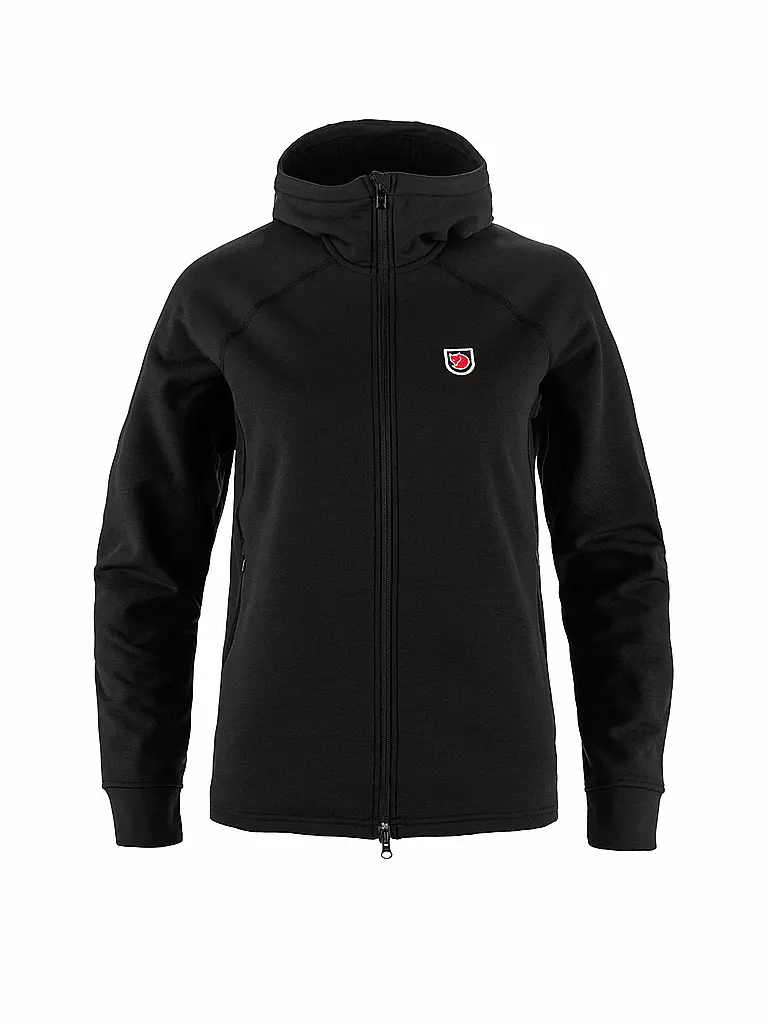 FJÄLLRÄVEN | Chaqueta polar de mujer Expedition Fleece Hoodie | Negro