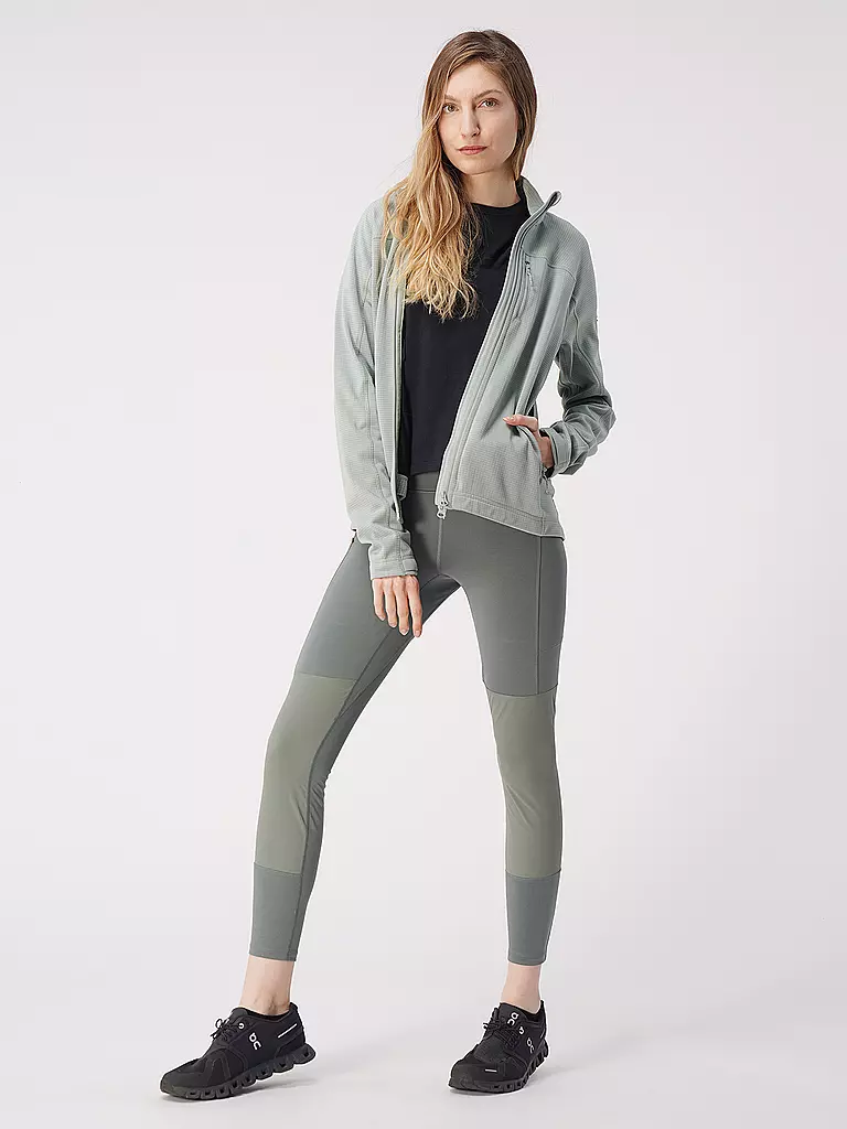 FJÄLLRÄVEN | Chaqueta polar para mujer Abisko Lite Fleece Jacket W | Verde claro