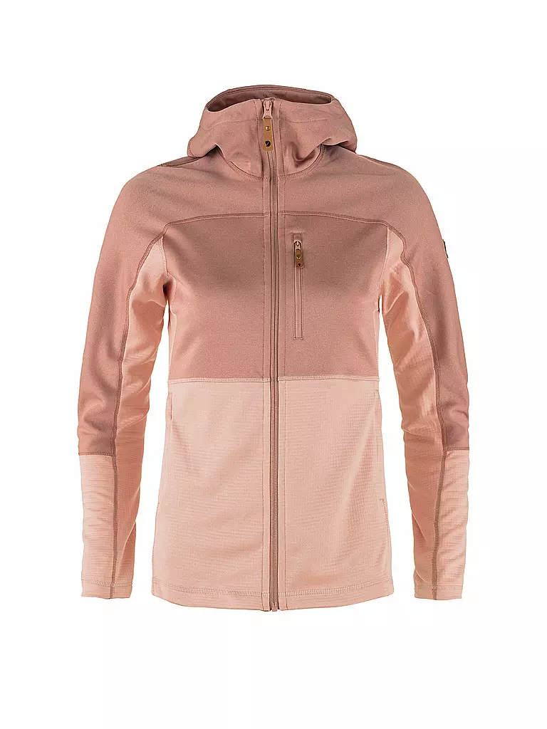 FJÄLLRÄVEN | Chaqueta polar para mujer Abisko Trail Hoodie | Rosa