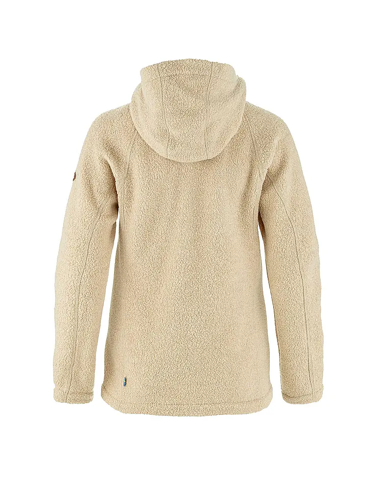 FJÄLLRÄVEN | Chaqueta polar para mujer Kaitum Fleece High-Loft con capucha | Beige