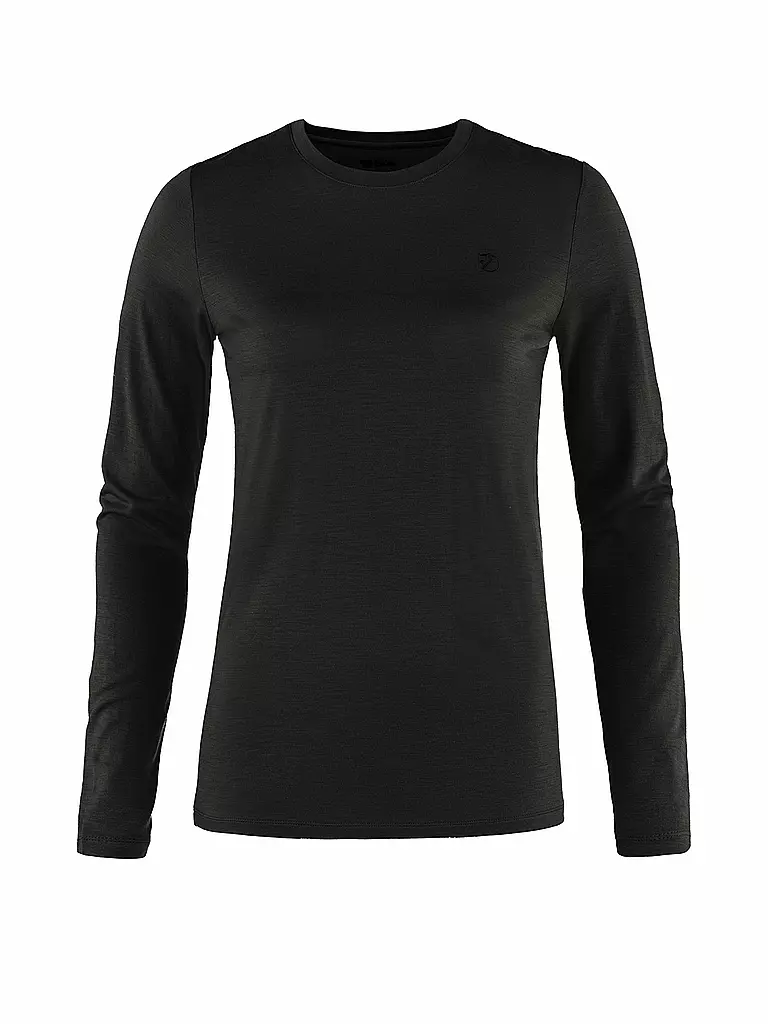 FJÄLLRÄVEN | Damen Funktionsshirt Abisko Wool | Negro