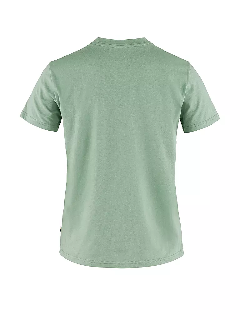 FJÄLLRÄVEN | Damen Funktionsshirt Fox Boxy Logo | Verde claro