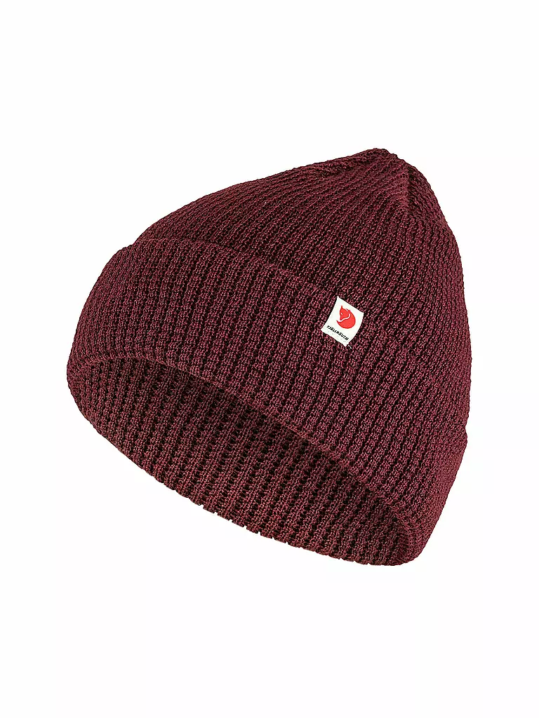 FJÄLLRÄVEN | Gorro Beanie Tab para hombre | Rojo oscuro