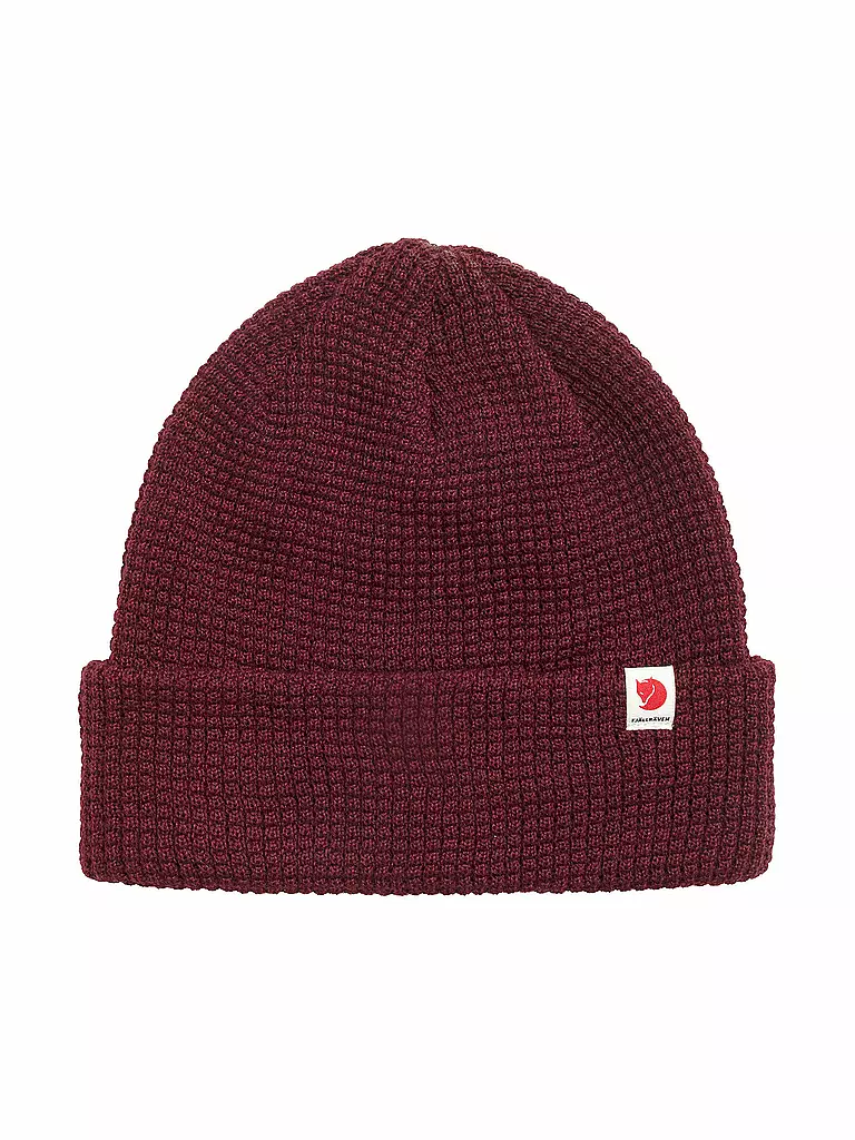 FJÄLLRÄVEN | Gorro Beanie Tab para hombre | Rojo oscuro