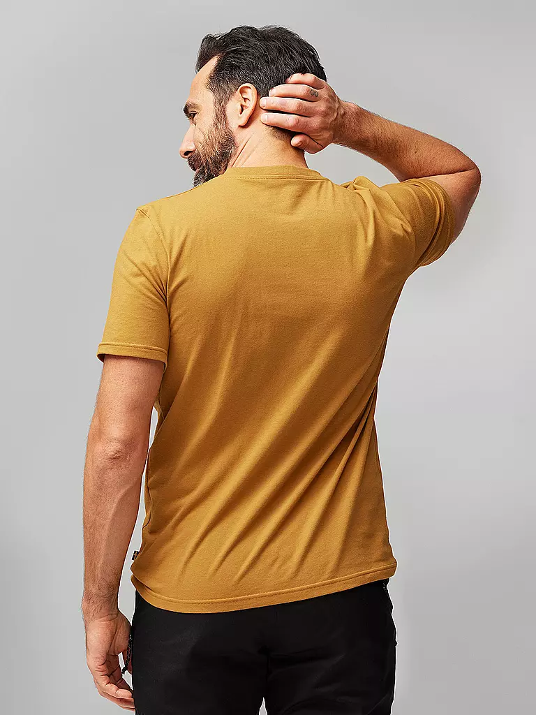 FJÄLLRÄVEN | Herren Funktionsshirt Lush Logo | Mostaza