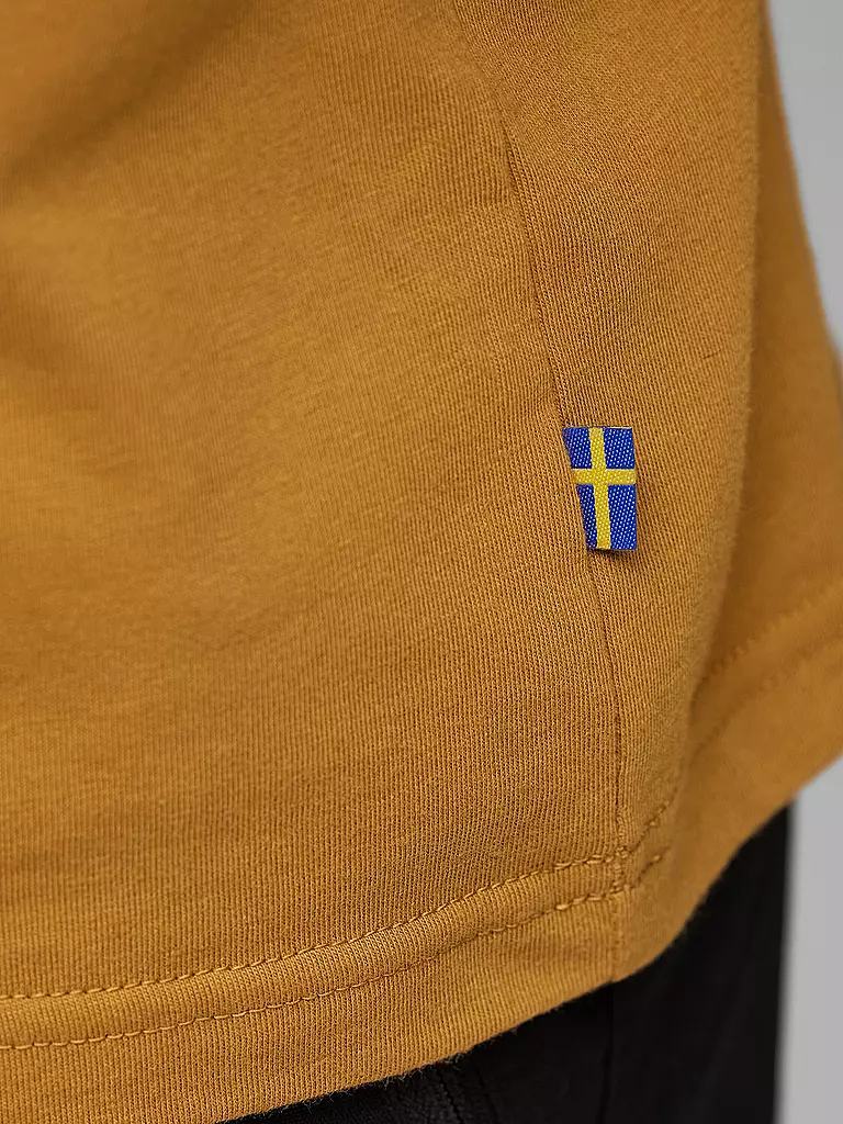 FJÄLLRÄVEN | Herren Funktionsshirt Lush Logo | Mostaza