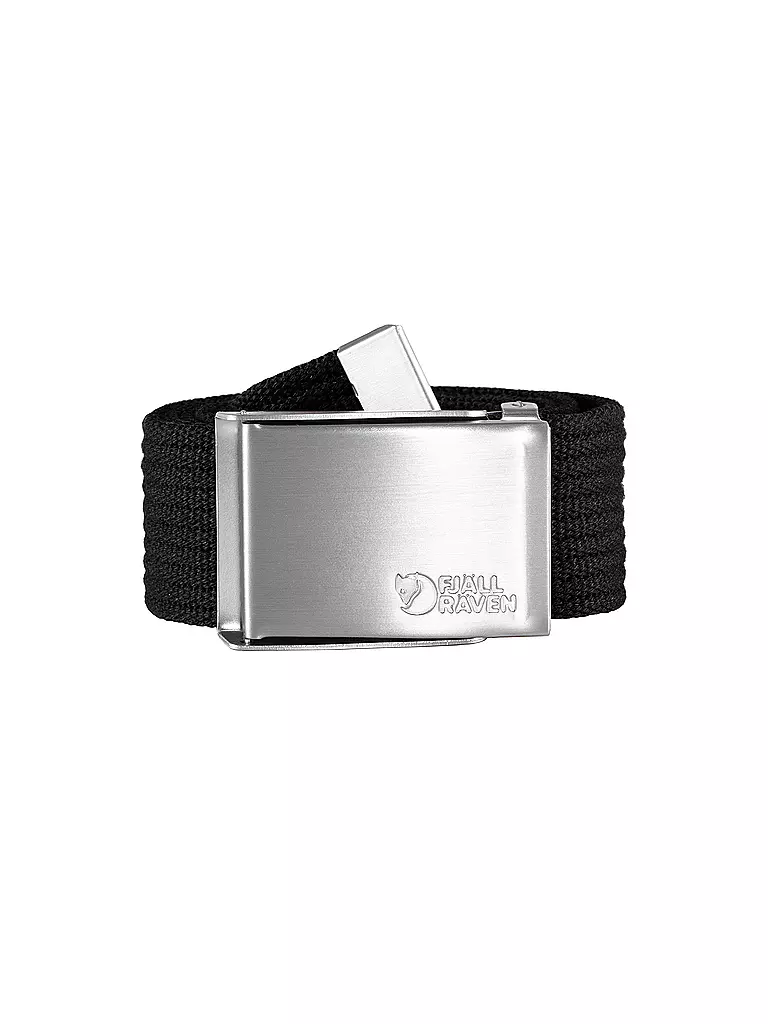 FJÄLLRÄVEN | Herren Gürtel Canvas 4cm | Negro