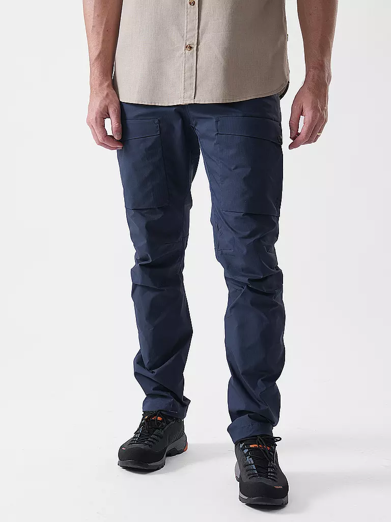 FJÄLLRÄVEN | Herren Wanderhose Hybrid G1000 | Azul oscuro