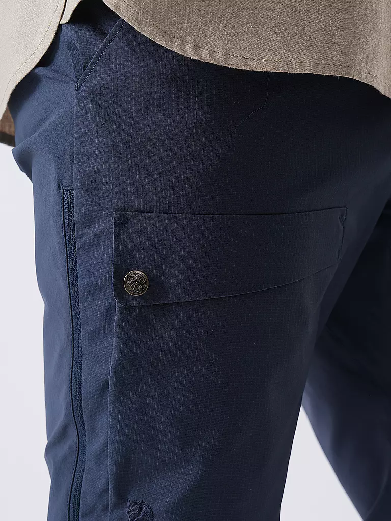 FJÄLLRÄVEN | Herren Wanderhose Hybrid G1000 | Azul oscuro