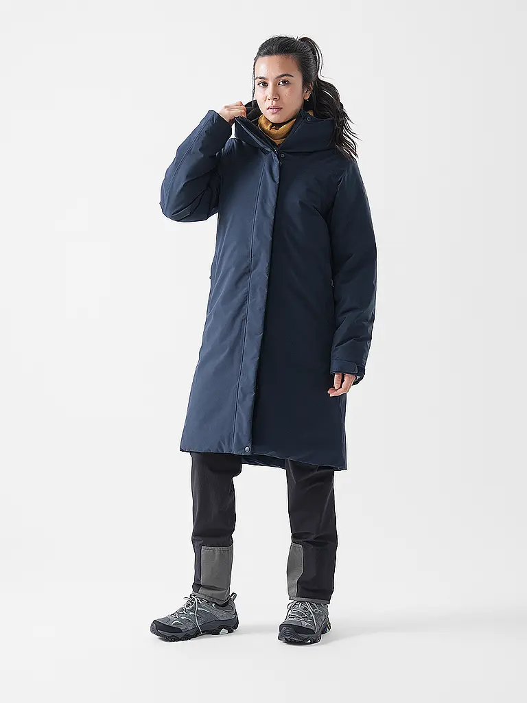 FJÄLLRÄVEN | Isoparka Hydratic 2L con capucha para mujer | Azul oscuro