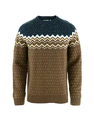 FJÄLLRÄVEN | Jersey funcional de lana Oevik Knit para hombre | Marrón