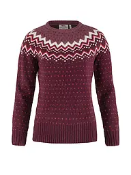 FJÄLLRÄVEN | Jersey funcional de lana Oevik Knit para mujer | Rojo oscuro