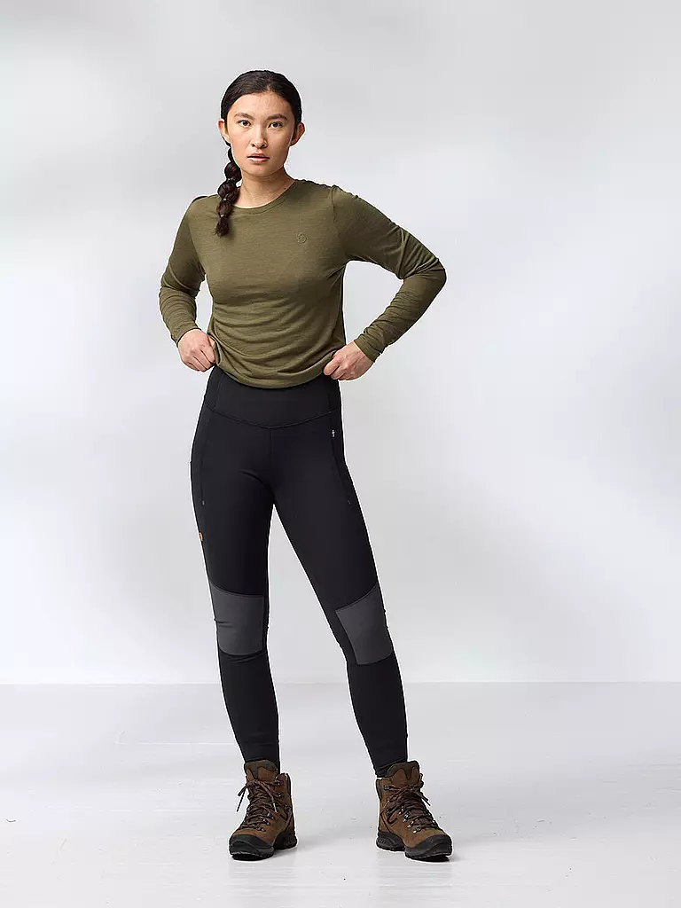 FJÄLLRÄVEN | Mallas de senderismo para mujer Abisko Värm Trekking | Negro