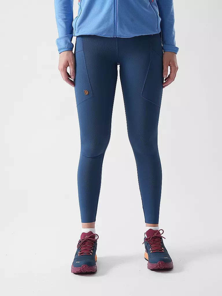 FJÄLLRÄVEN | Mallas de trekking para mujer Abisko W 7/8 | Azul oscuro