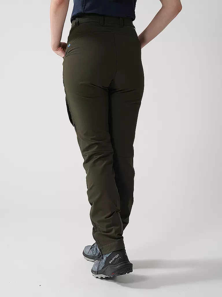 FJÄLLRÄVEN | Pantalón de senderismo para mujer Keb Agile Winter | Oliva