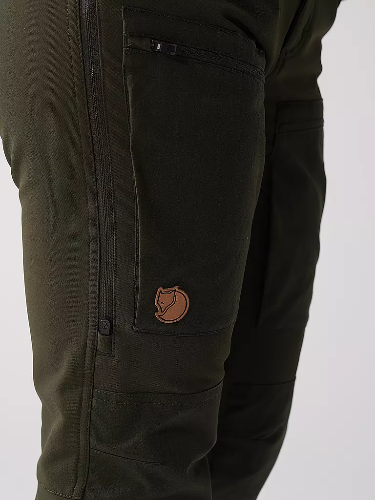 FJÄLLRÄVEN | Pantalón de senderismo para mujer Keb Agile Winter | Oliva