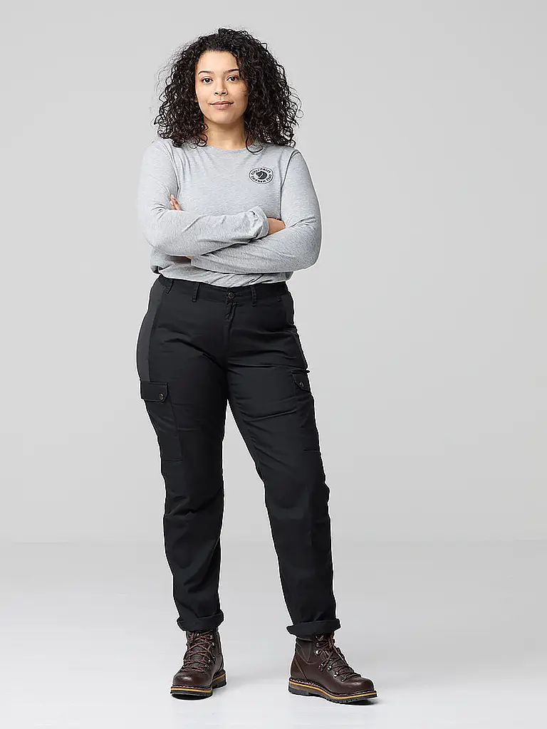 FJÄLLRÄVEN | Pantalón de senderismo Stina para mujer | Negro