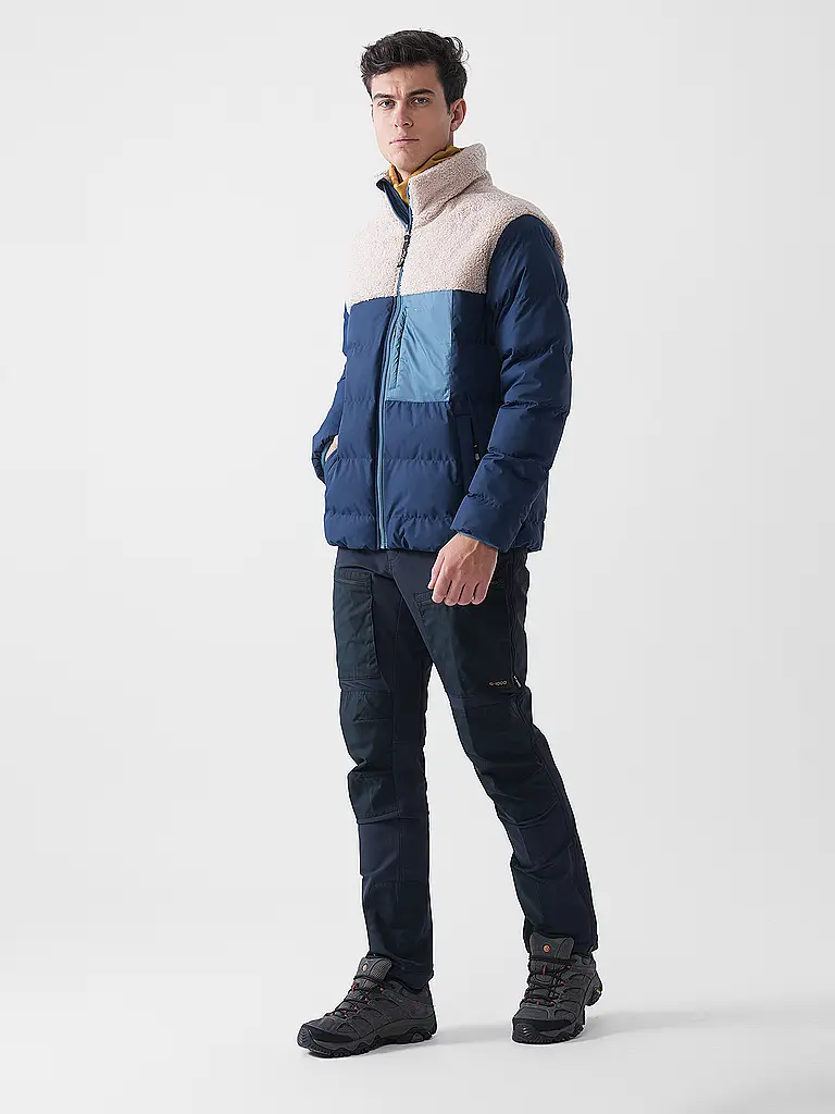 FJÄLLRÄVEN | Pantalón softshell KEB Agile Winter para hombre | Azul oscuro