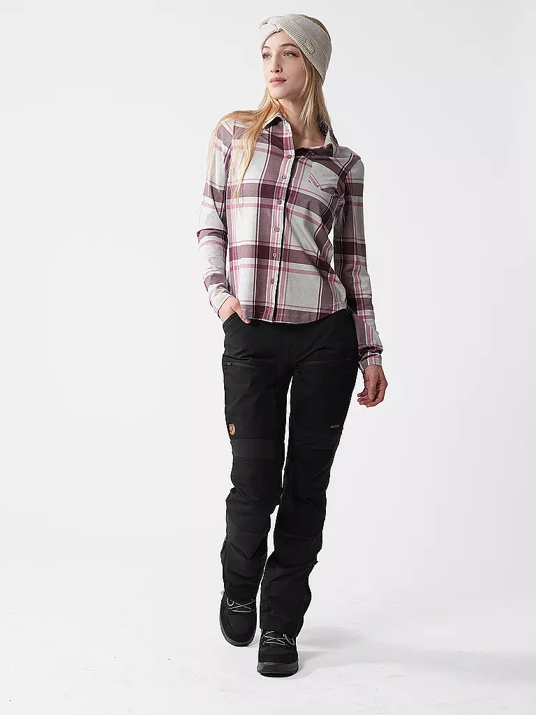 FJÄLLRÄVEN | Pantalones de senderismo Keb Agile Winter para mujer | Negro