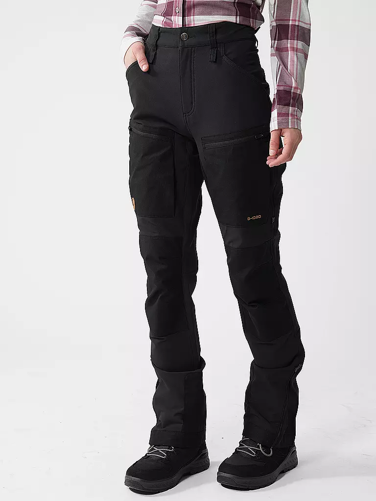 FJÄLLRÄVEN | Pantalones de senderismo Keb Agile Winter para mujer | Negro