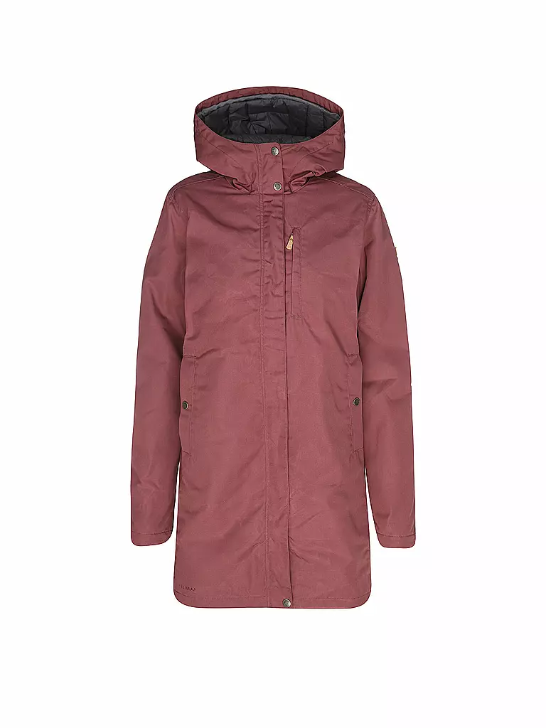 FJÄLLRÄVEN | Parka de invierno Kiruna para mujer | Rojo oscuro