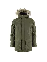 FJÄLLRÄVEN | Parka de invierno para hombre Nuuk Lite con capucha | Oliva