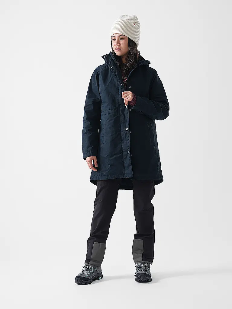FJÄLLRÄVEN | Parka de invierno para mujer Karla Hydratic con capucha | Azul oscuro