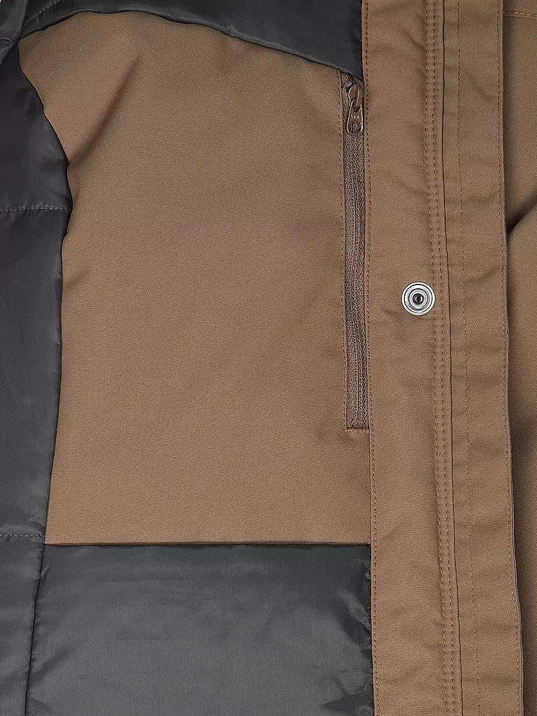 FJÄLLRÄVEN | Parka de invierno para mujer Nuuk Lite con capucha | Marrón