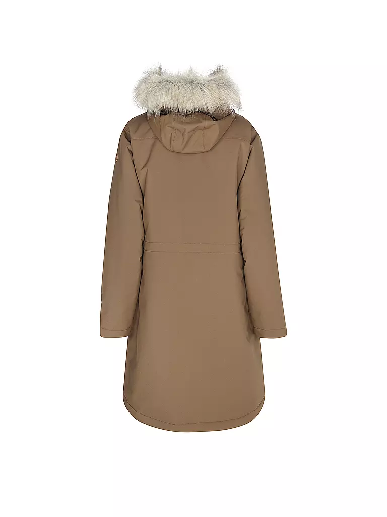 FJÄLLRÄVEN | Parka de invierno para mujer Nuuk Lite con capucha | Marrón