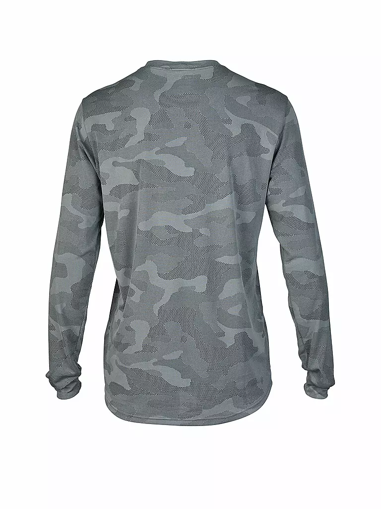 FOX | Herren Radshirt  Langarm-Jersey Ranger TruDri™ | Gris claro