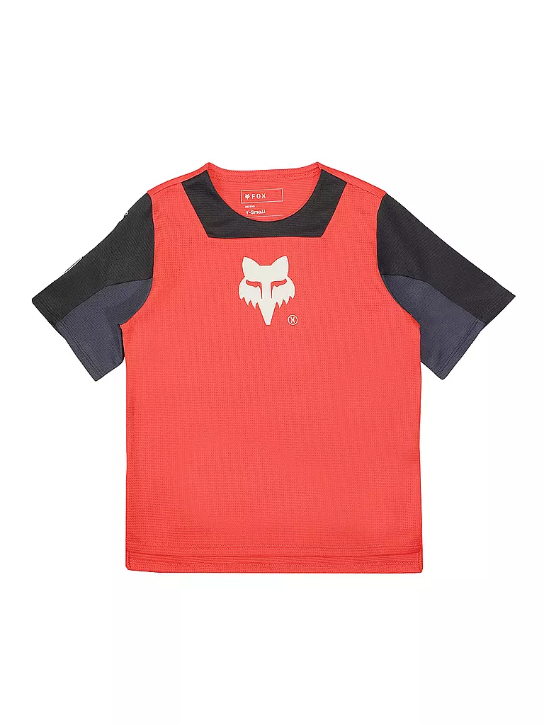FOX | Maillot de ciclismo para niños Defend Elevated | Rojo