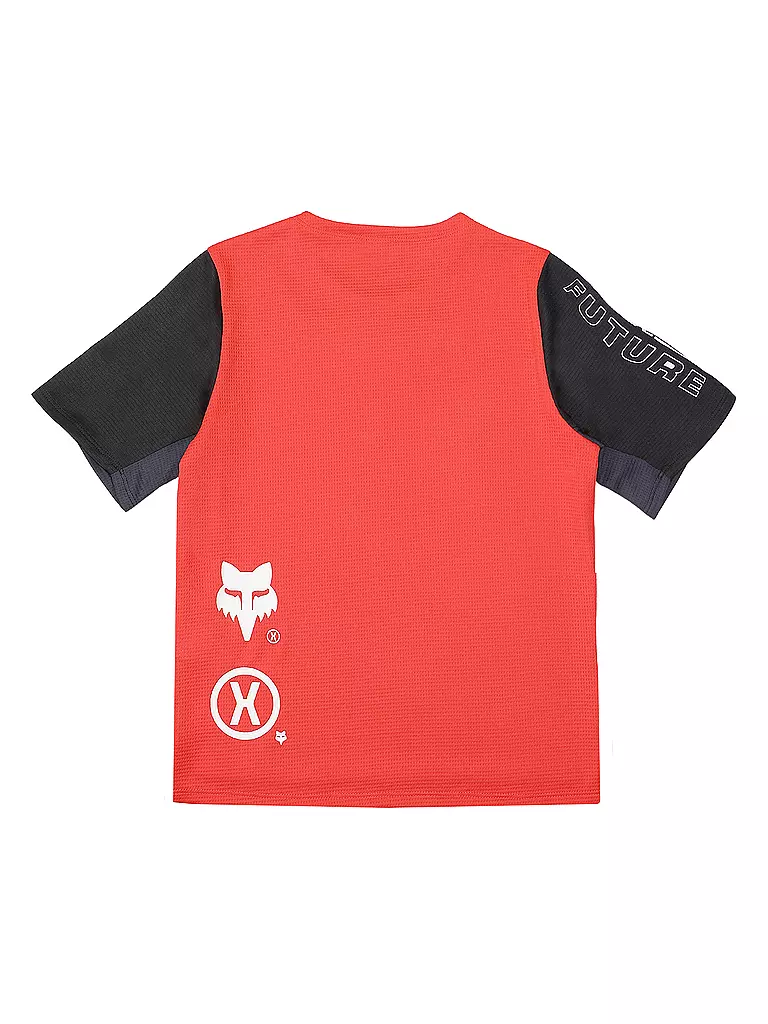 FOX | Maillot de ciclismo para niños Defend Elevated | Rojo