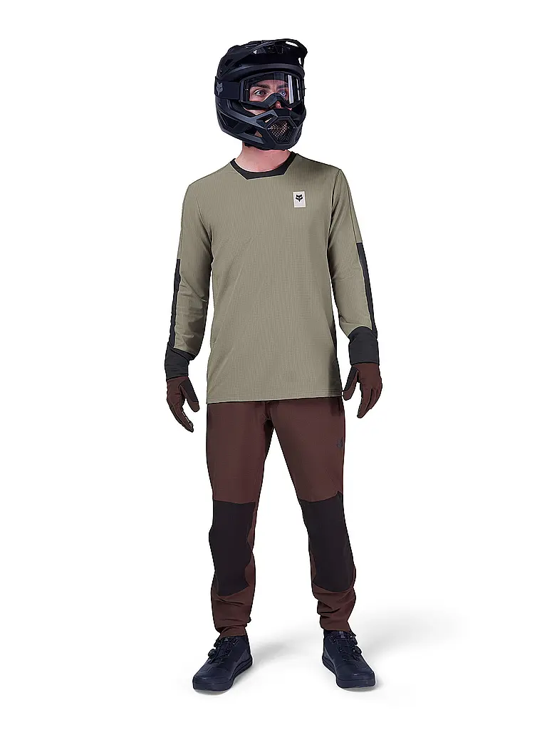 FOX | Maillot térmico de invierno Defend para hombre | Marrón claro