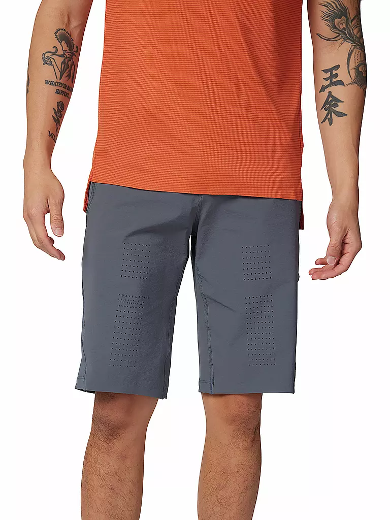 FOX | Pantalón corto de ciclismo Flexair para hombre | Gris